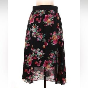 Lularoe floral midi skirt - size S